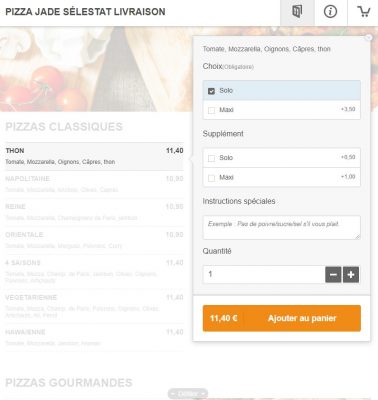 app2 module commande en ligne pizzeria